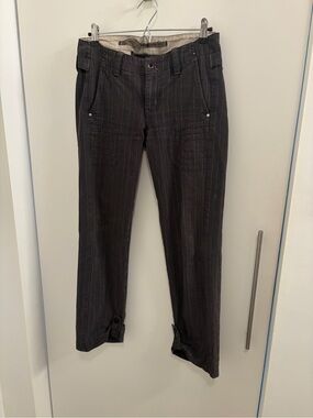 G-Star Pinstripe Brown Trousers